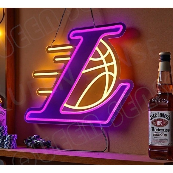 Other - NBA Los Angeles Lakers LED Neon Sign For Bar, Porch, Garage, Mancave